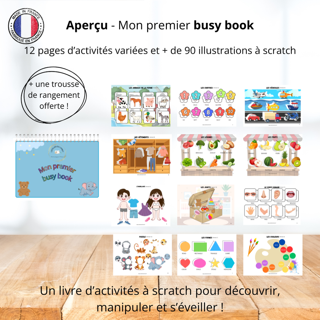 Busy book - Mon premier livret d'activités dès 2 ans