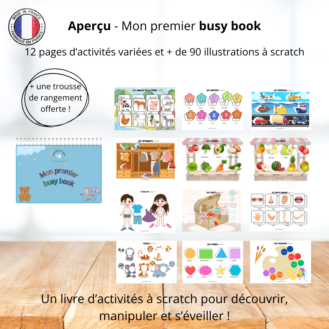 Busy book - Mon premier livret d'activités dès 2 ans