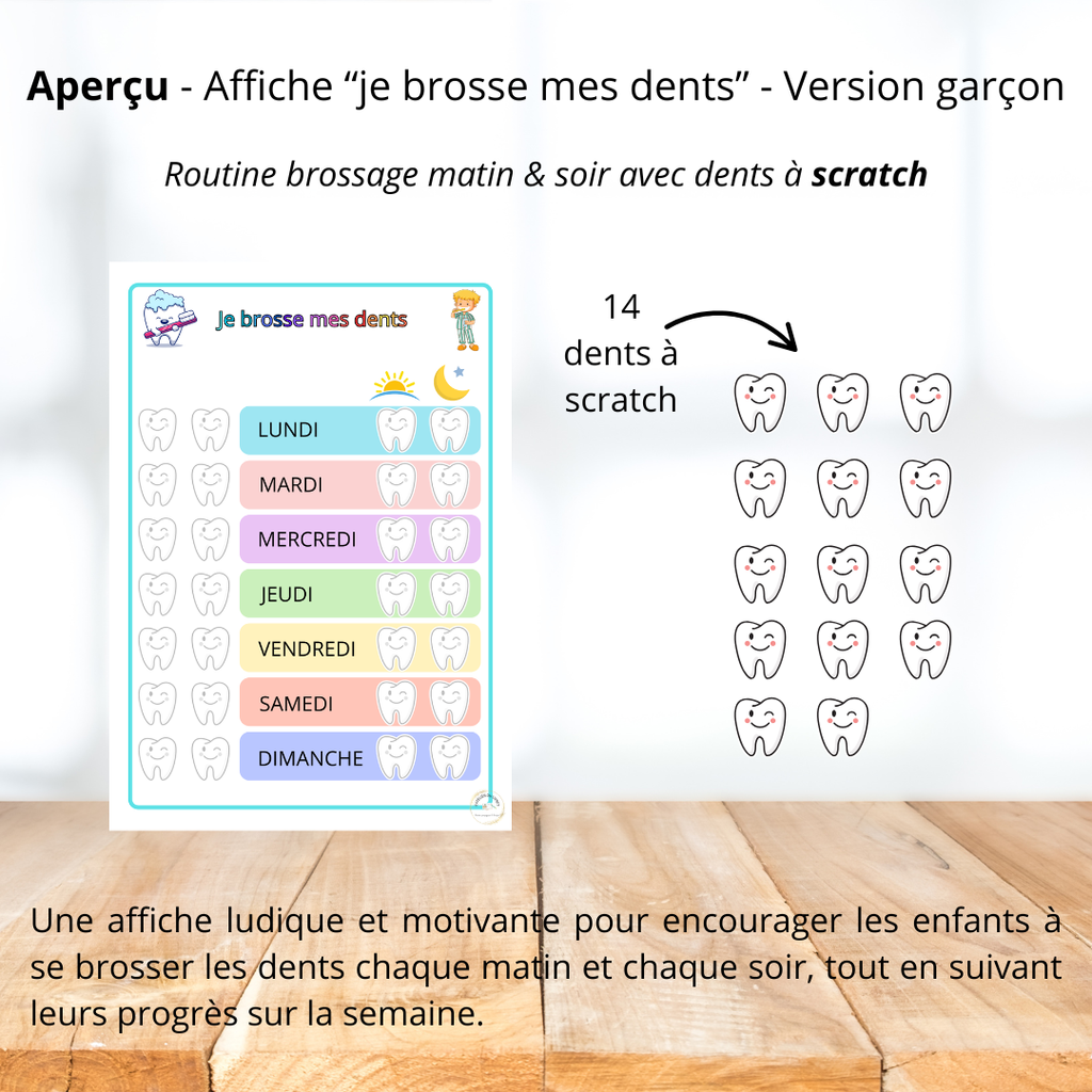 Déstockage - Fiche brossage des dents