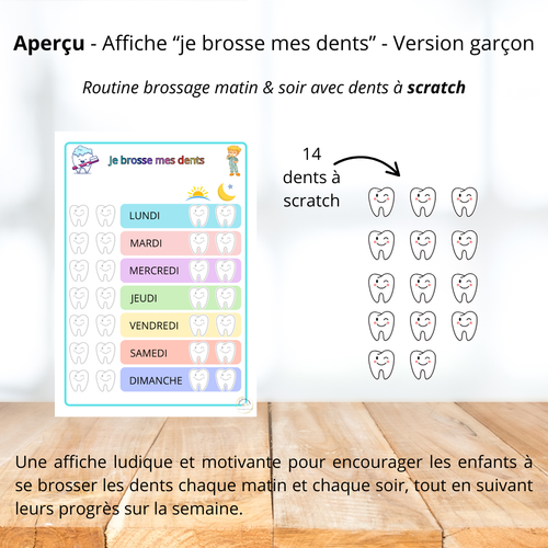 Déstockage - Fiche brossage des dents