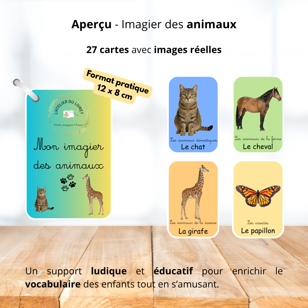 Imagier dès 16 mois - Les animaux