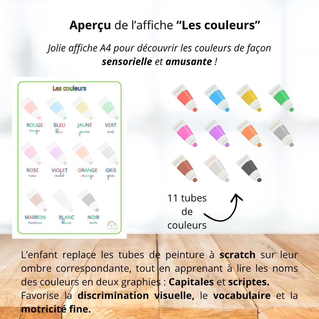 Affiche - Les couleurs