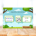 Affichage - Calendrier / rituel de la date