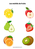 Fiche - Les moitiés de fruits