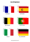 Fiche - Les drapeaux (Europe)