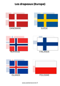 Fiche - Les drapeaux 2 (Europe)