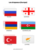 Fiche - Les drapeaux 6 (Europe)