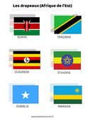 Fiche - Les drapeaux (Afrique de l'Est)