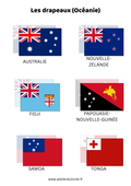 Fiche - Les drapeaux (Océanie)