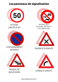 Fiche - Les panneaux de signalisation 3