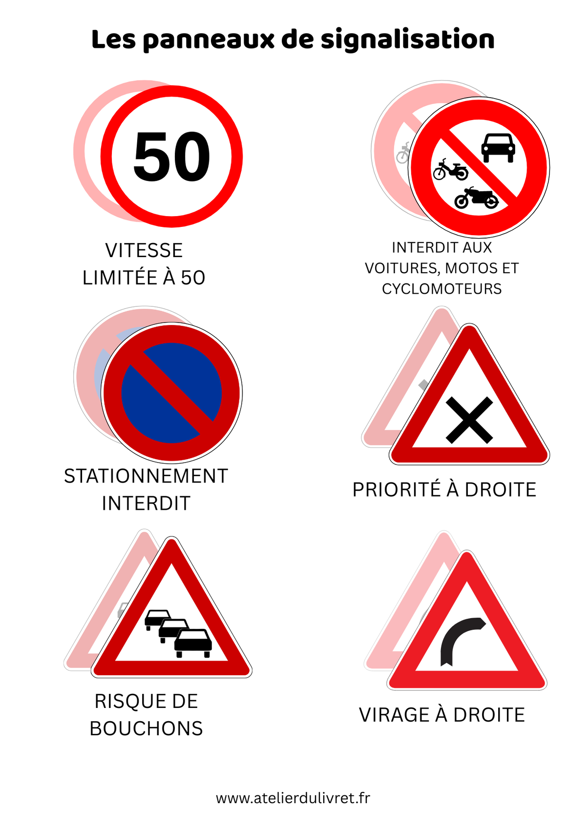 Fiche - Les panneaux de signalisation 3