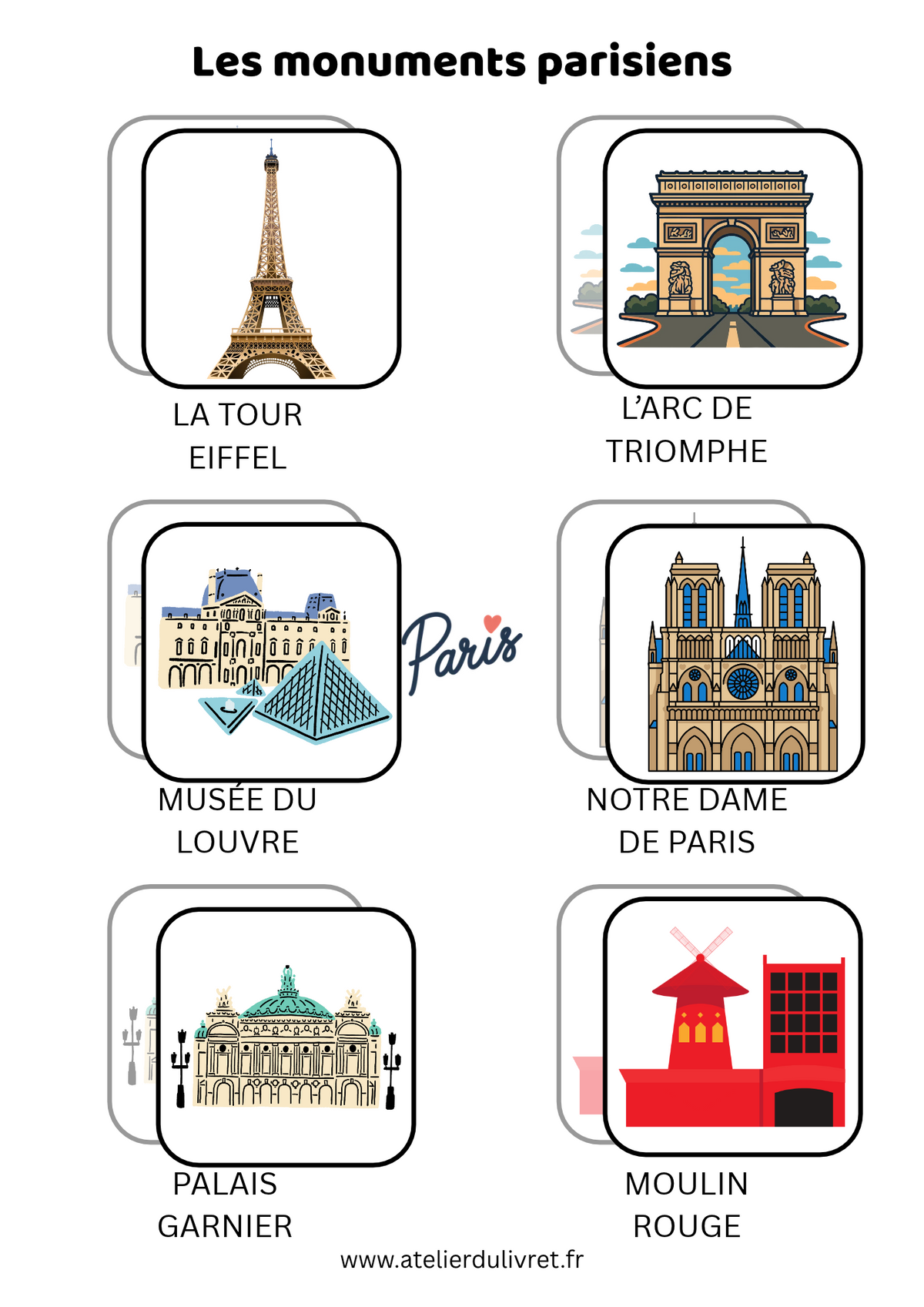 Fiche - Les monuments parisiens