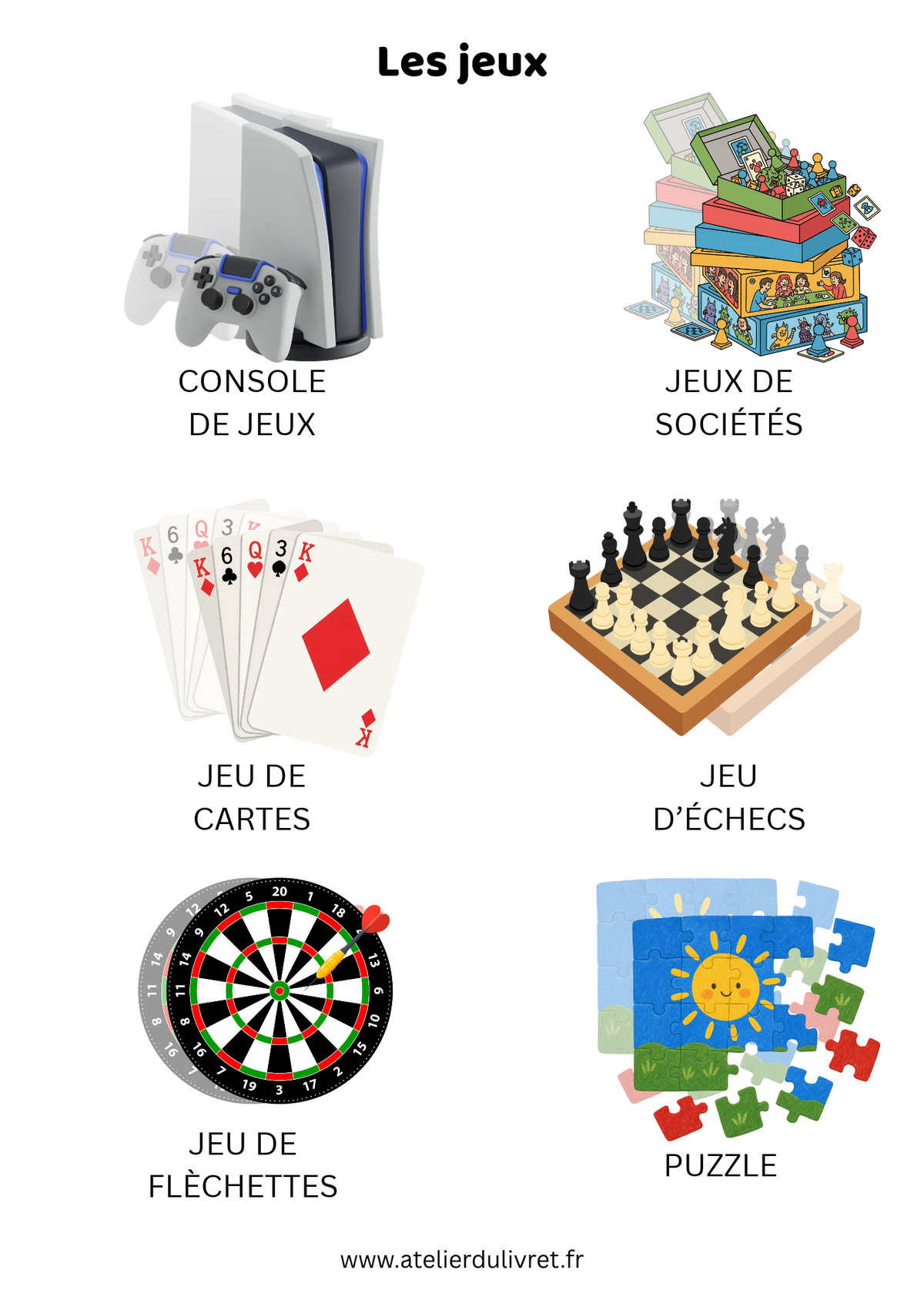 Fiche - Les jeux