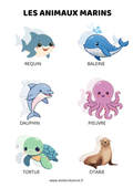 Fiche - Les animaux marins
