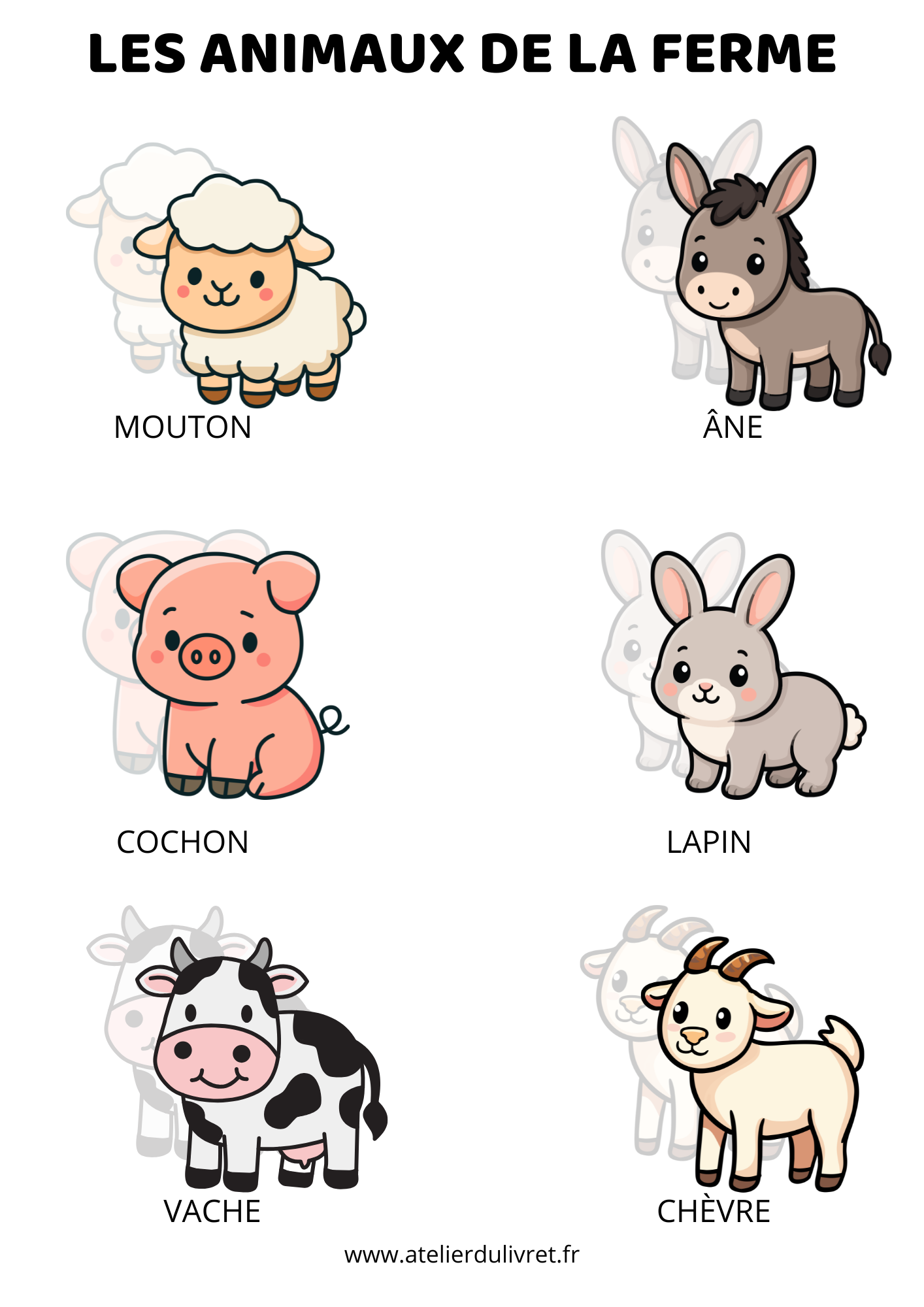Fiche - Les animaux de la ferme