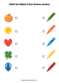 Fiche - Je reconnais les couleurs