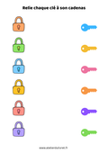 Fiche - Les cadenas colorés