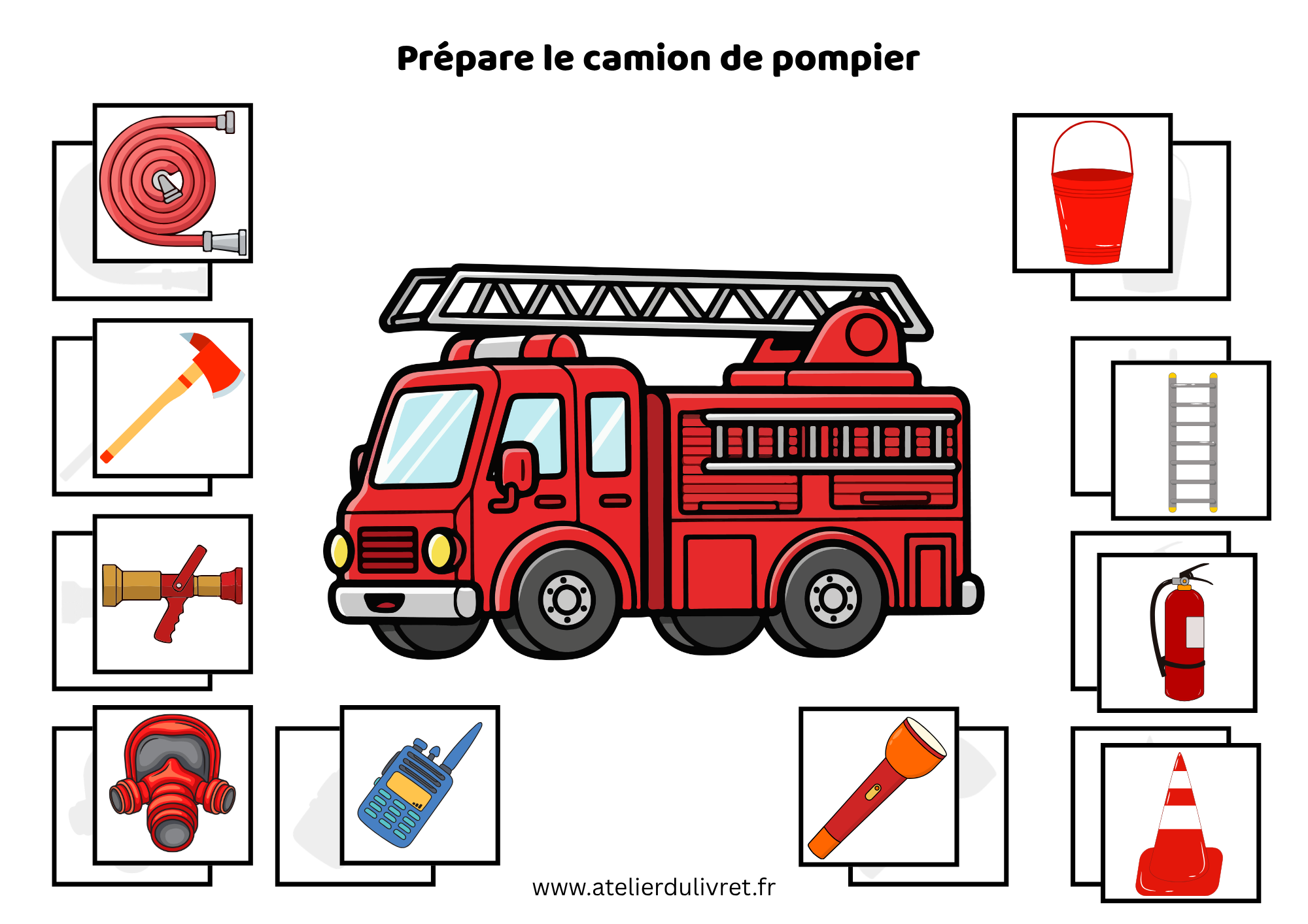 Fiche - Le camion de pompiers