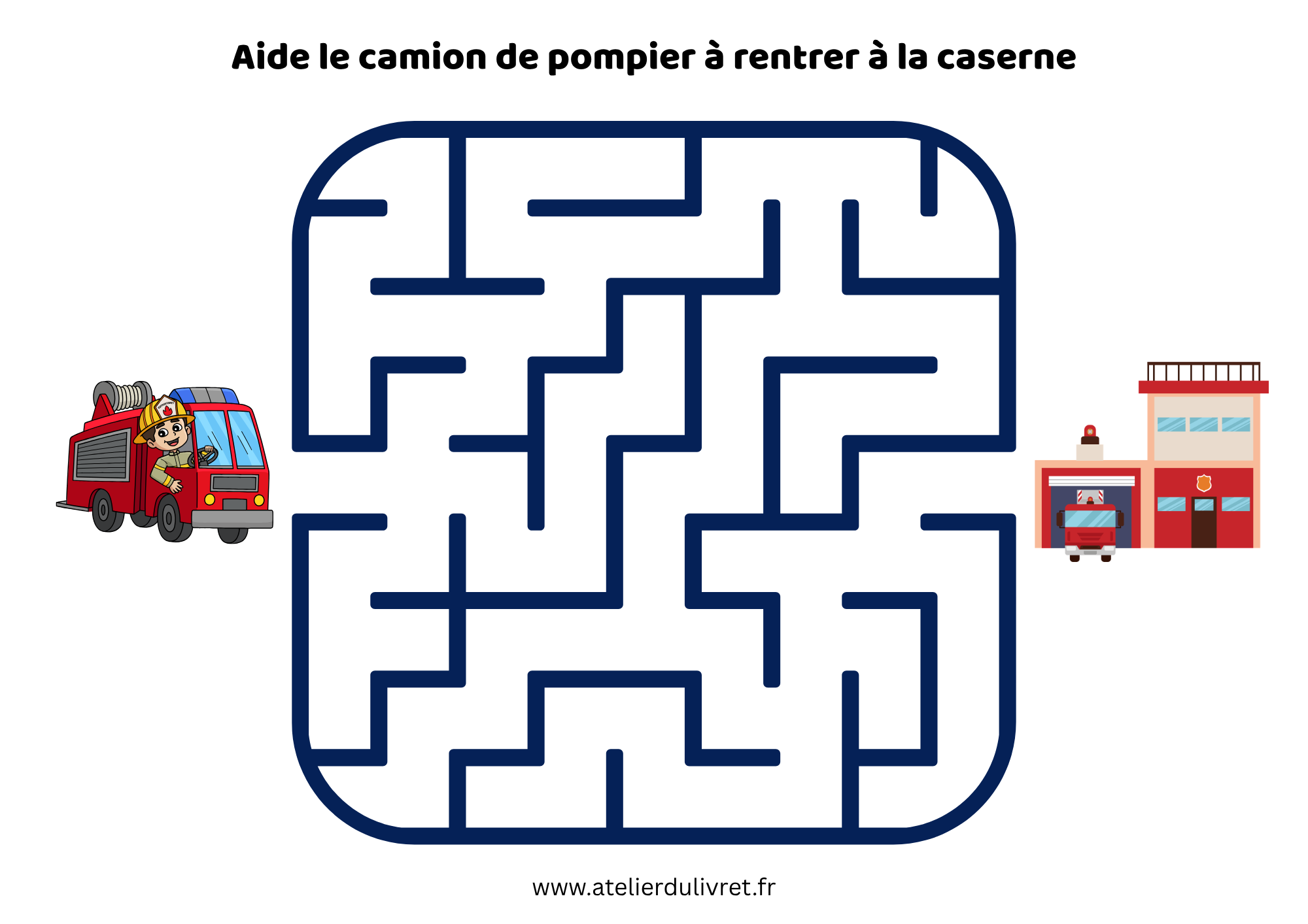 Fiche - Labyrinthe des pompiers