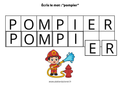 Fiche - compose le mot pompier