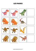 Fiche - Les paires (dinosaures)