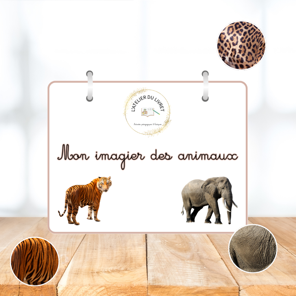 Imagier dès 16 mois - les animaux à scratchs