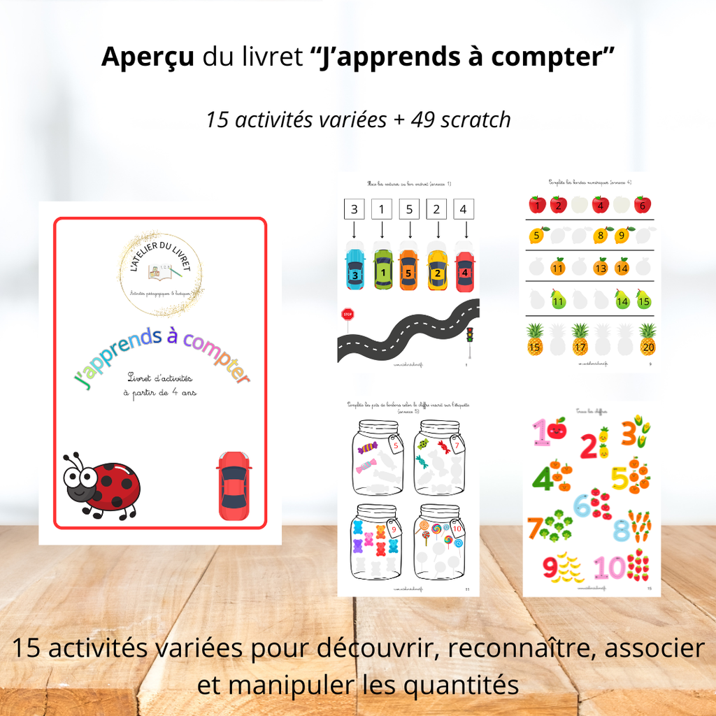 Livret d'activités - J'apprends à compter