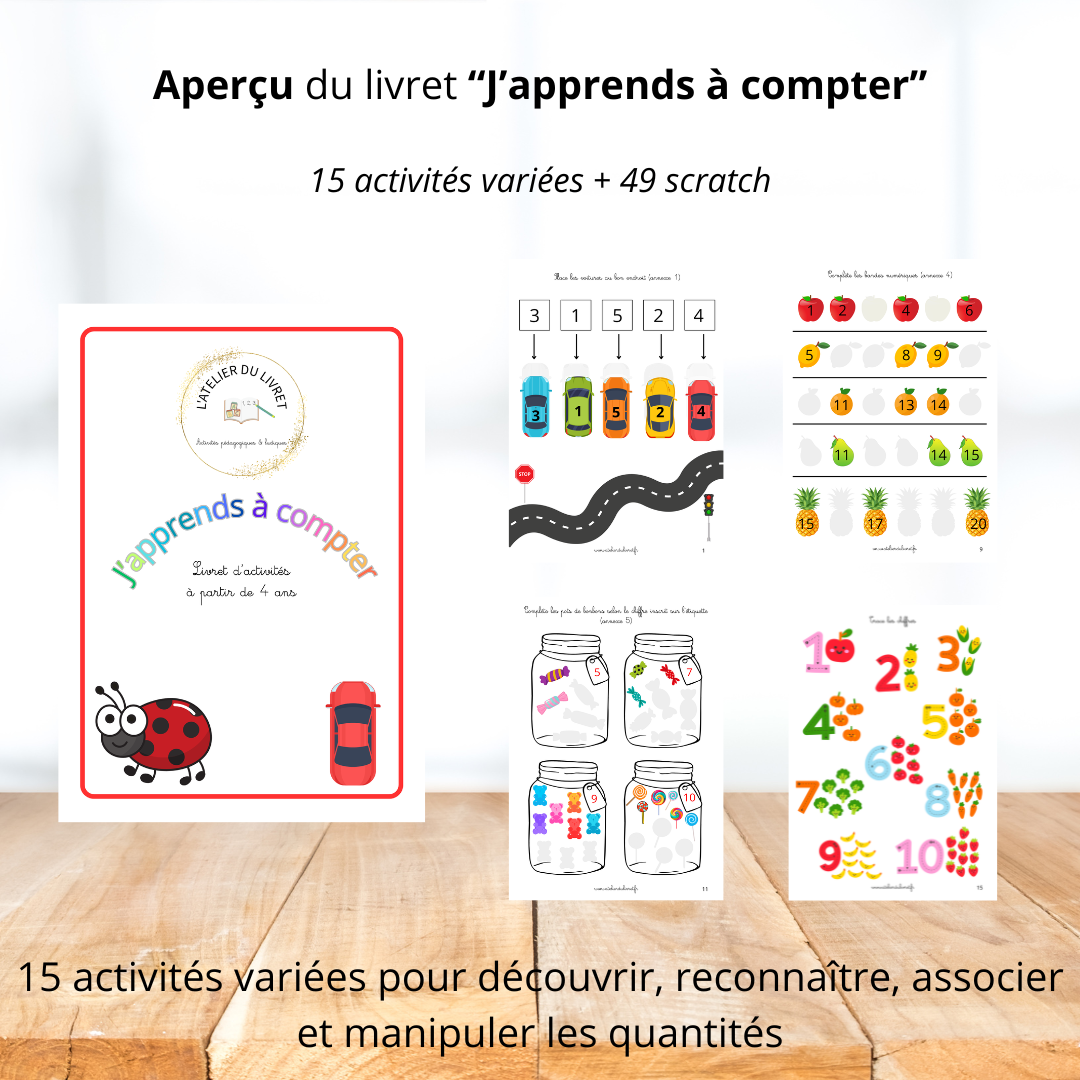 Livret d'activités - J'apprends à compter