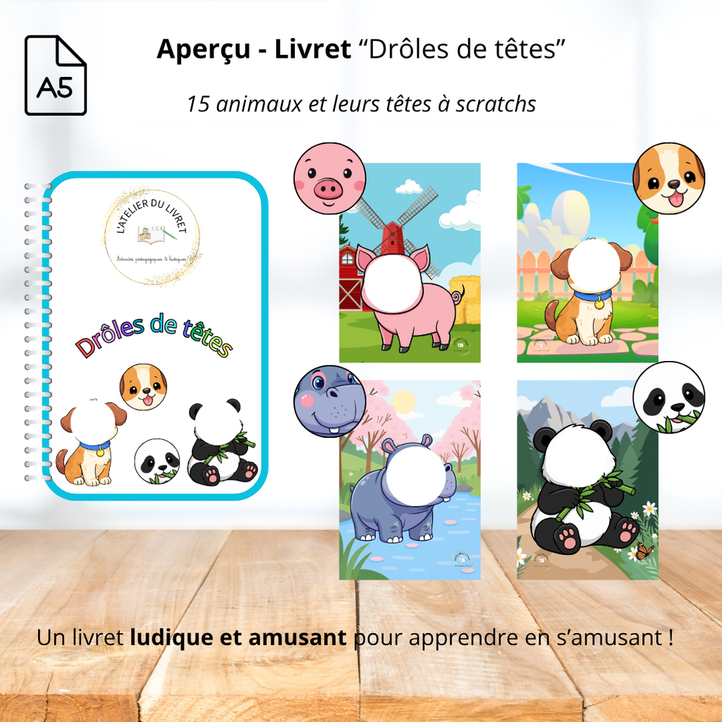 Livret d'activités - Drôles de têtes