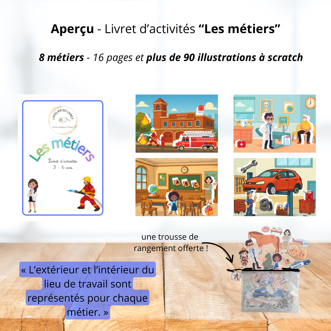 Livret d'activités - Les métiers