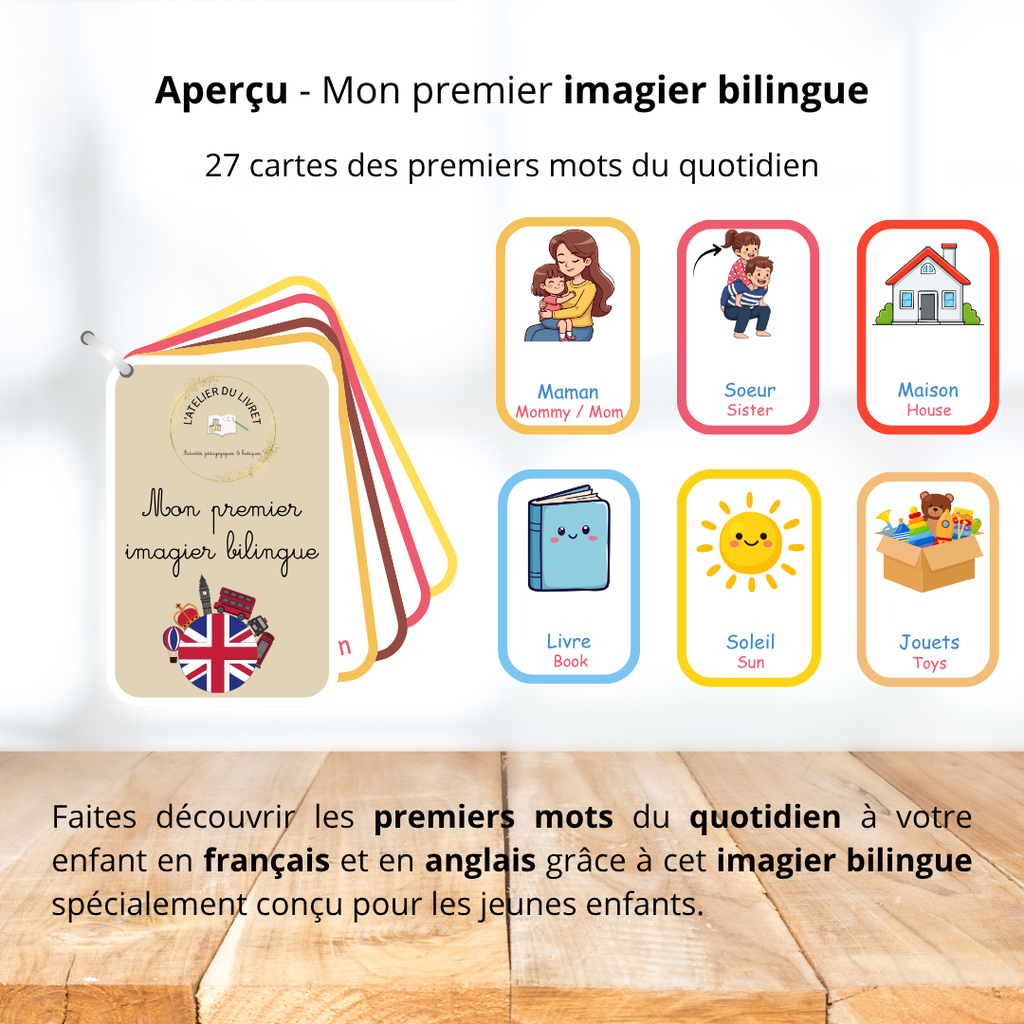 Mon premier imagier bilingue Français / Anglais