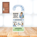 Accroche-porte - Maman prend un moment pour elle (affiche)