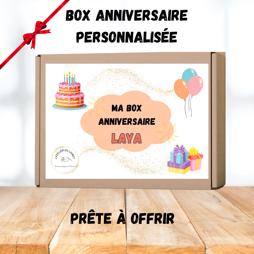 Box anniversaire personnalisée
