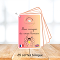 Imagier bilingue - Le corps humain (Français / Anglais)