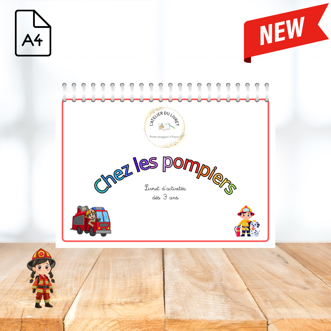 Livret d'activités dès 3 ans - "Chez les pompiers"