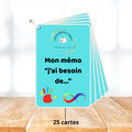 Imagier - Mémo de communication "j'ai besoin de..."