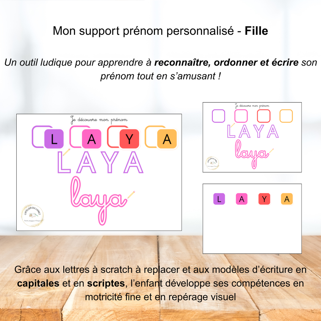 Planche "Mon prénom"
