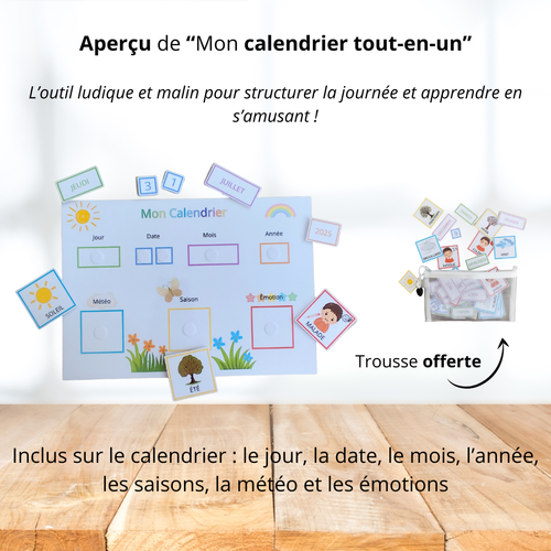 Affichage - Calendrier tout-en-un