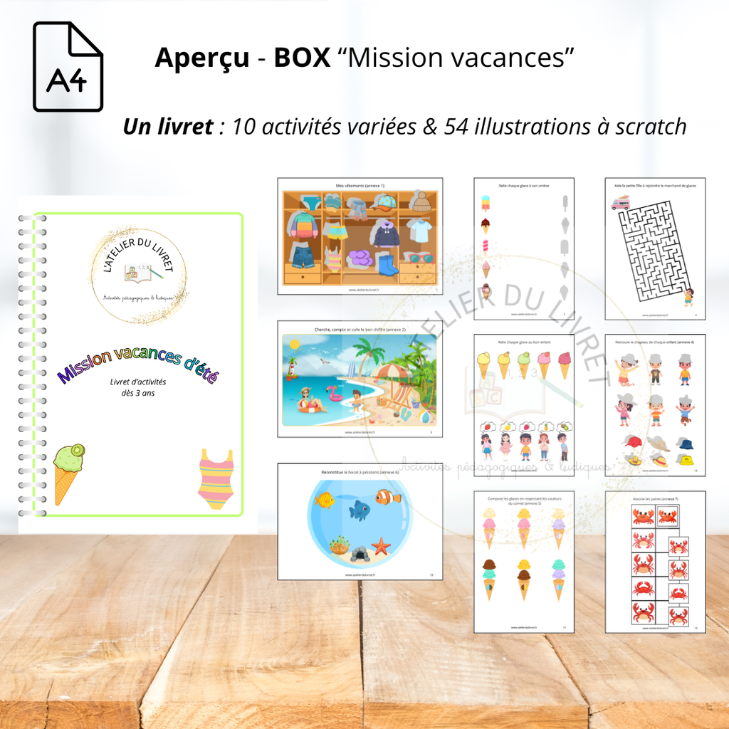 Box / coffret - Mission vacances