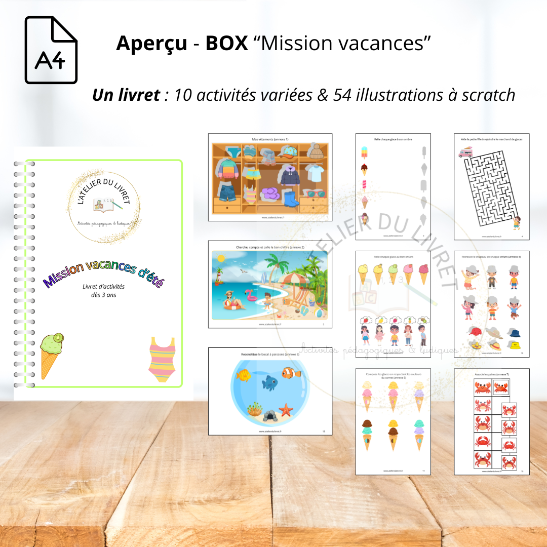 Box / coffret - Mission vacances