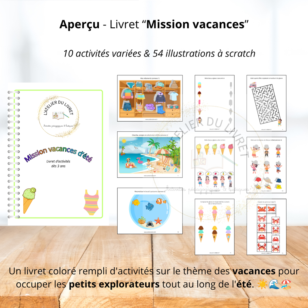 Livret d'activités - Mission vacances
