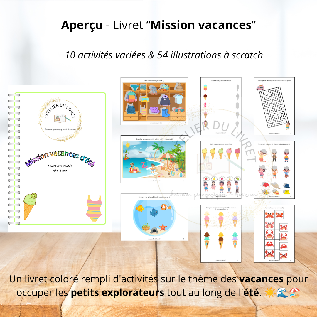 Livret d'activités - Mission vacances