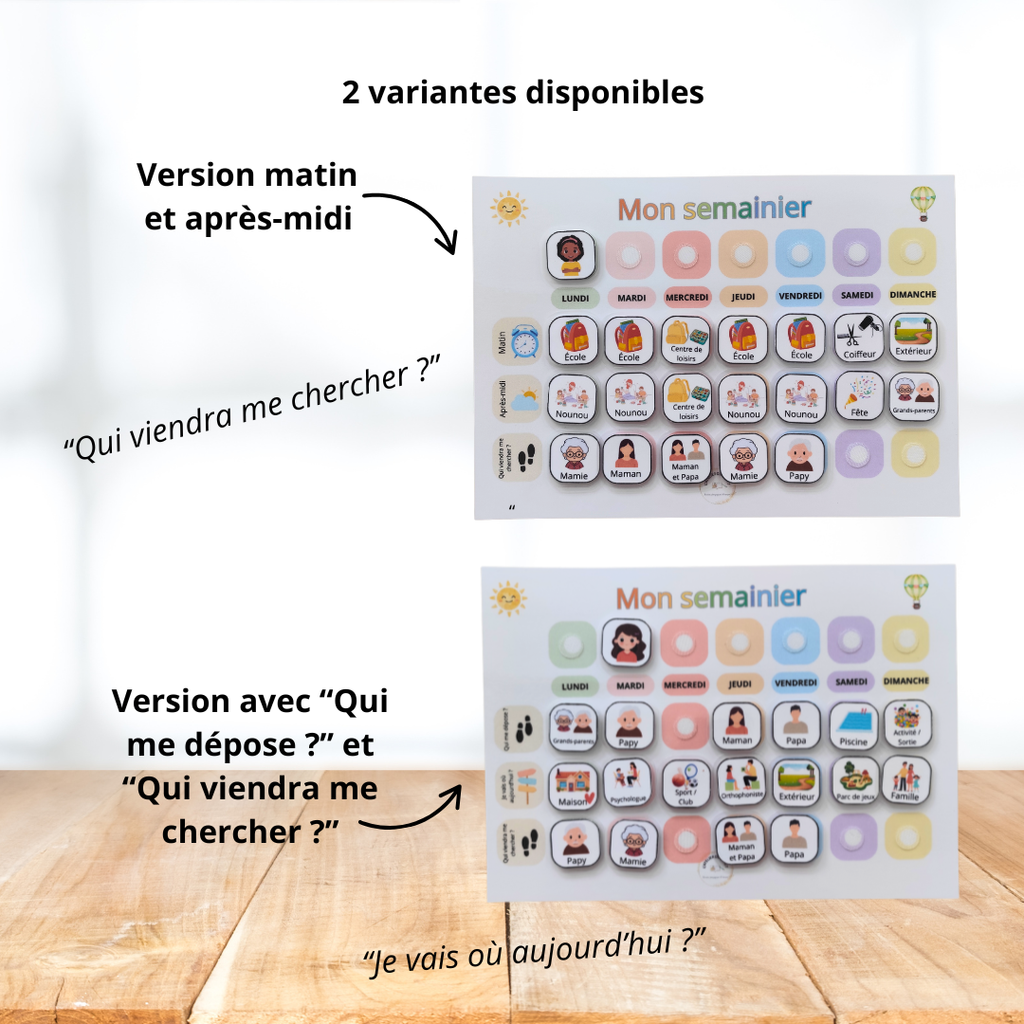 Mon premier semainier