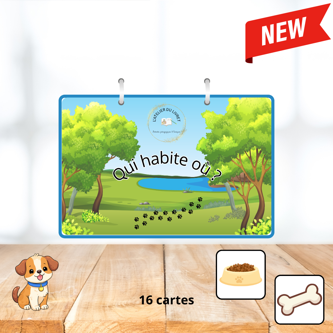 Jeu "Qui habite où ?" - Animaux et habitats