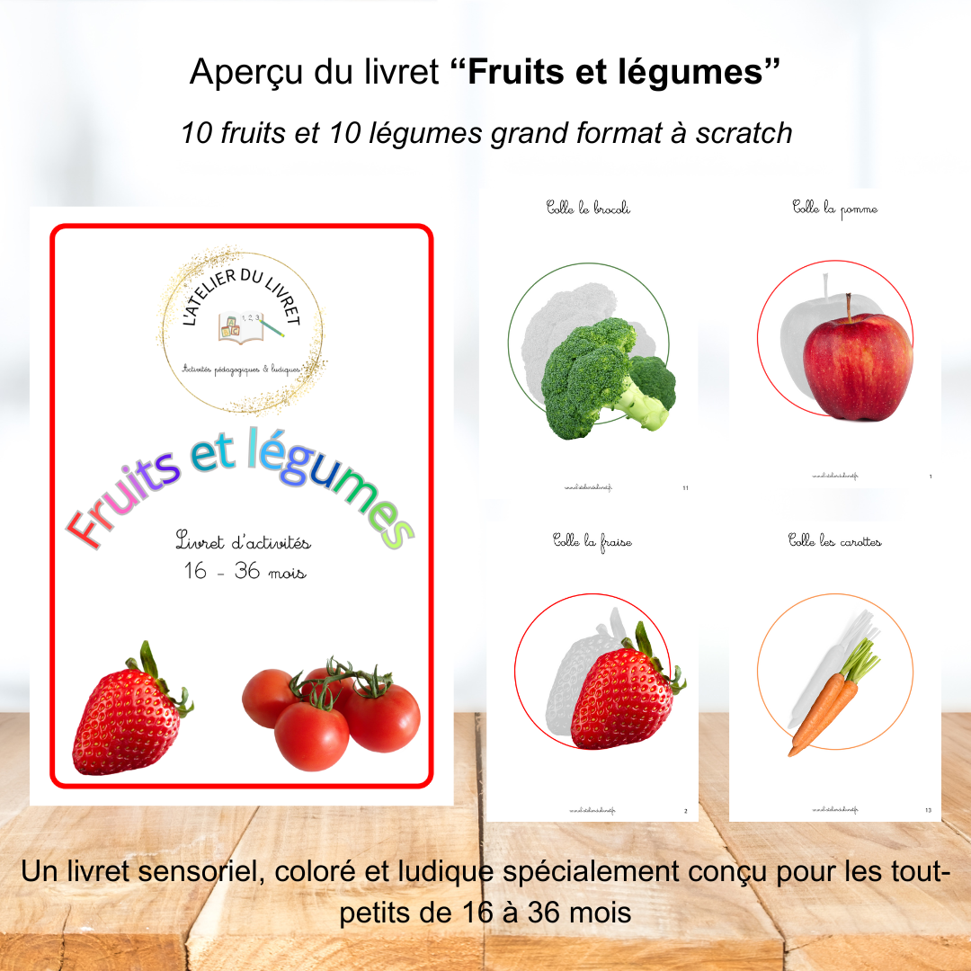 Livret d'activités "Fruits et légumes" – Image 2