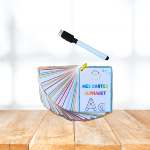 Cartes alphabet à tracer - Lettres capitales et scriptes