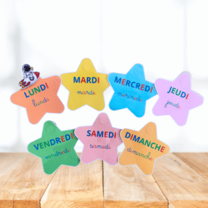 Cartes étoiles des jours de la semaine