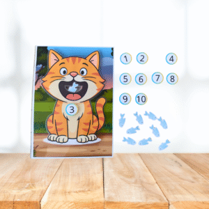 Jeu de dénombrement "Le chat à nourrir"
