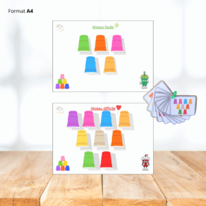 Jeu des gobelets colorés