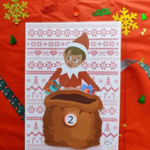 jeu de dénombrement - La hotte du lutin